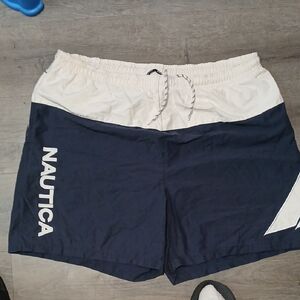 Nautica Women's Navy and White Shorts